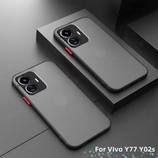 เคสโทรศัพท์ซิลิโคน แบบนิ่ม กันกระแทก ป้องกันเลนส์กล้อง สําหรับ Vivo Y02S Y77 Y02 Y 02 77 Y11 2023 Y 11