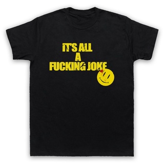 เสื้อยืดโอเวอร์ไซส์สไตล์ใหม่ขายร้อน WATCHMEN COMEDIAN EDWARD BLAKE ITS ALL A JOKE WO&amp;S เสื้อยืดผู้ชายS-3XL