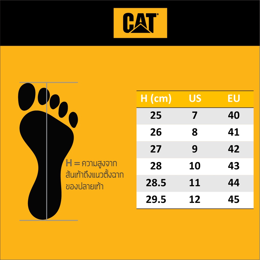 นำเข้า รองเท้าเซฟตี้ทรงสปอร์ต CATERPILLAR SHOES หุ้มส้น หัวเหล็ก รุ่น