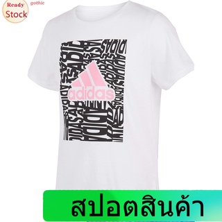 gothic Adidasเสื้อยืดกีฬา Adidas Girls Short Sleeve Drop Tail T-Shirt AdidasShort sleeve T-shirts