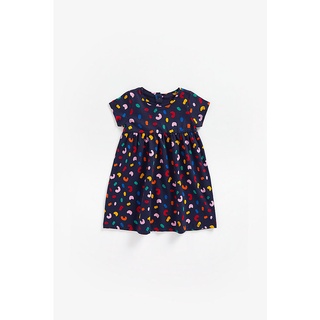 Mothercare blue printed jersey dress ZB176 ชุดเดรสเด็กผู้หญิง