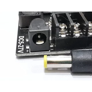 5เส้น/ชุด หัวแจ็คไฟDCพร้อมสายยาว20cm. ขนาดแจ็ค 5.5 x 2.1mm. Male DC Power Jack Plug CCTV Camera power connection line