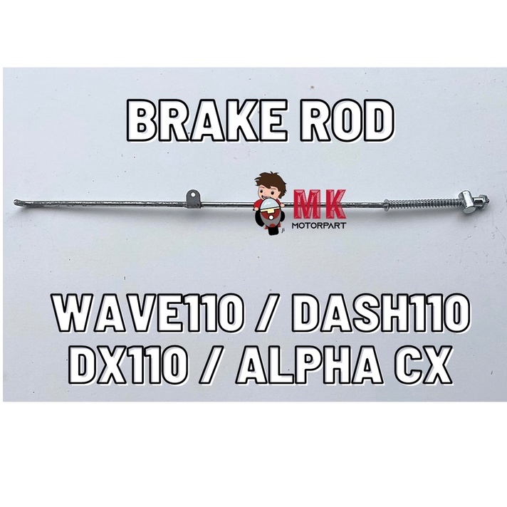 (SDC) BRAKE ROD Honda Wave110 / Dash110 / Wave Alpha CX / DX Brek Rod Set CX110 / DX110