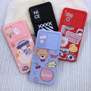 i7+ 12 Samsung A12  A21s A32(4G) A42(5G)  RENO5 พร้อมส่ง เคสโทรศัพท์ฝาปิดเลนส์กล้องฝาสไลด์ เคสกันเลนส์กล้อง เคสสี