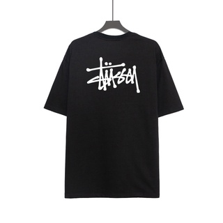 [S-5XL] Stussy เสื้อยืด คอกลม แขนสั้น พิมพ์ลาย อินเทรนด์ สําหรับผู้ชาย และผู้หญิง