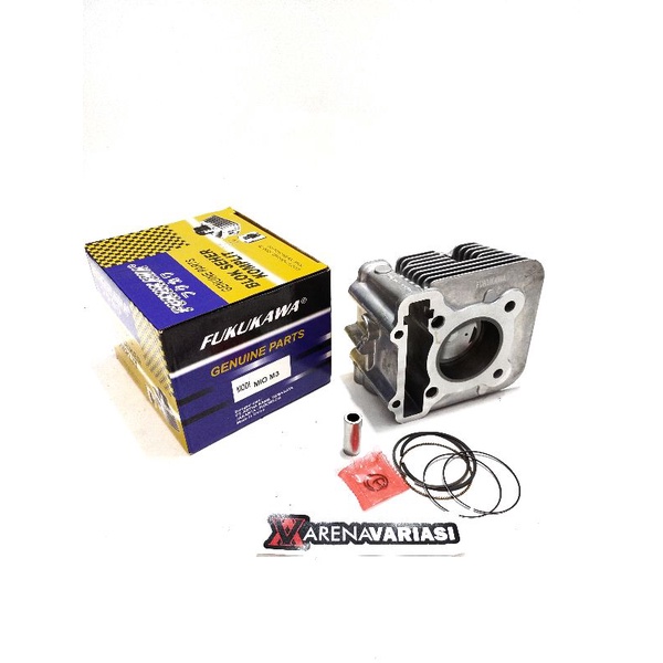 บล็อกลูกสูบครบชุด Mio m3 Mio gt125 xride125 fino125 ifukukawa ดั้งเดิมพร้อมลูกสูบ