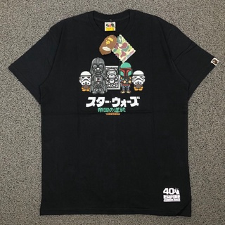 เสื้อยืด พิมพ์ลาย Bape X STARWARS JAPAN MARKET พร้อมแท็ก ครบชุด