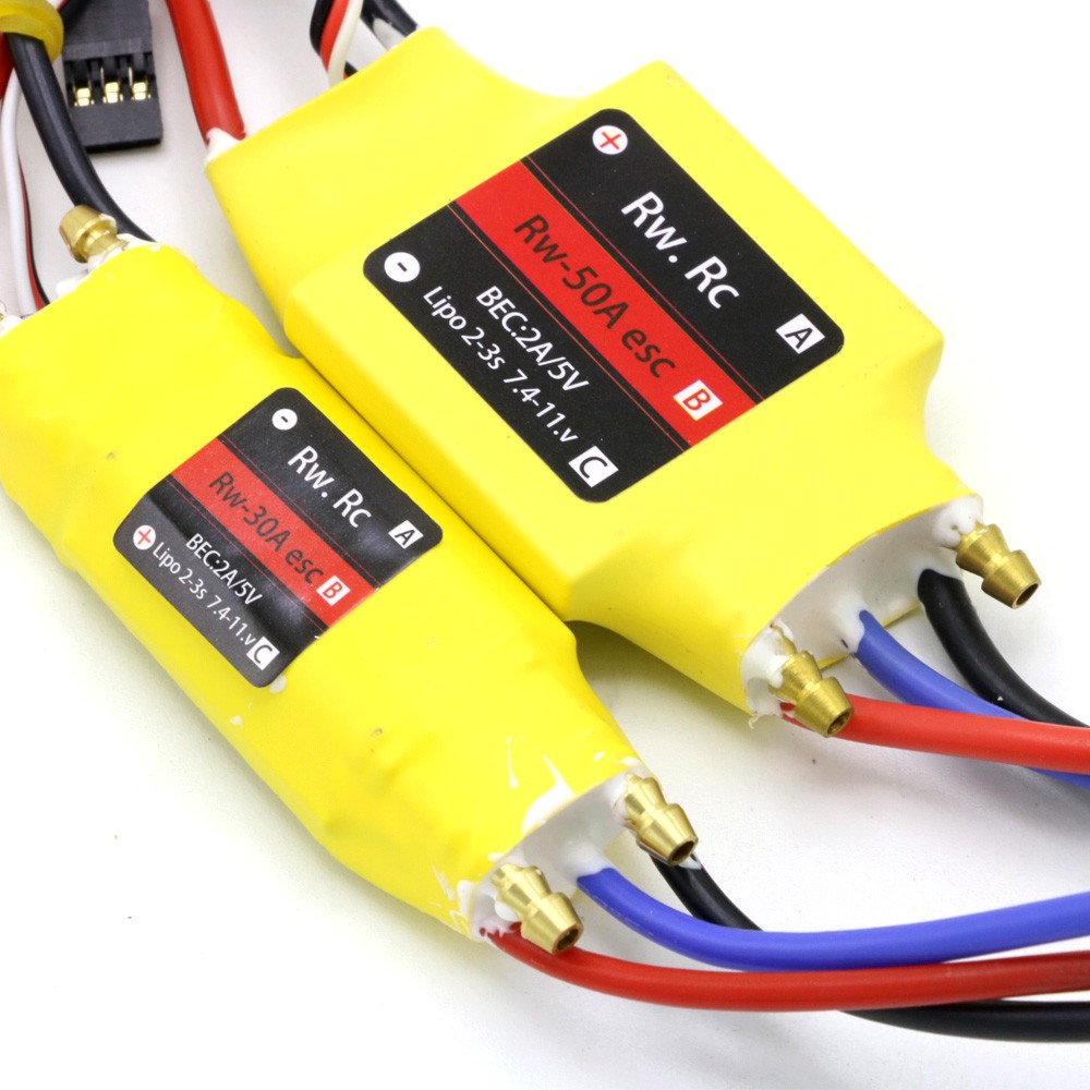 1pcs 2-6S 30A/50A/80A/100A/200A ESC 5V/3-5A UBEC 200A/S Brushless ESC For RCBoat