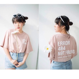 เสื้อโอเวอร์ไซต์ 🌈สกรีนลาย Error