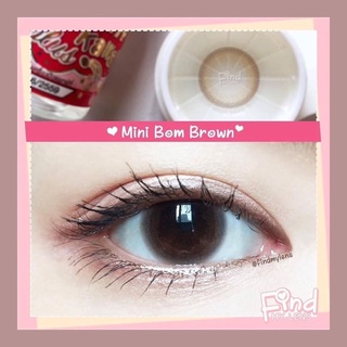 คอนแทคเลนส์ Mini bom brown | น้ำตาลธรรมชาติ ตาลูกแก้ว🤎 | ทักแชทก่อนกดสั่งซื้อค่ะ‼️