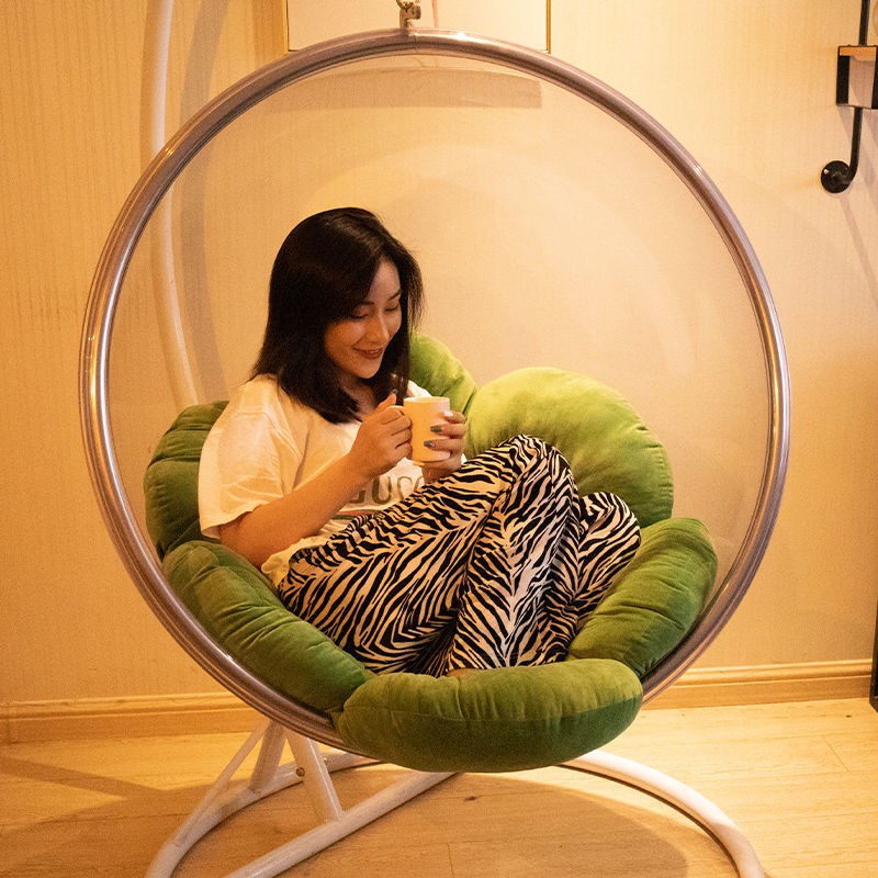 ✜❄ตะกร้าเบาะชิงช้ารังนกคน Sunflower Radar Chair, Round Cushion, Cradle, Ground, Round Cushion, Cushion Hanging Chair