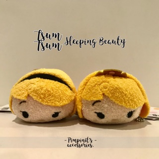 ʕ •ᴥ•ʔ ✿ พร้อมส่ง : พวงกุญแจตุ๊กตาเจ้าหญิงนิทราซูมซูม | Tsum Tsum Sleeping Beauty Disney Keychain.