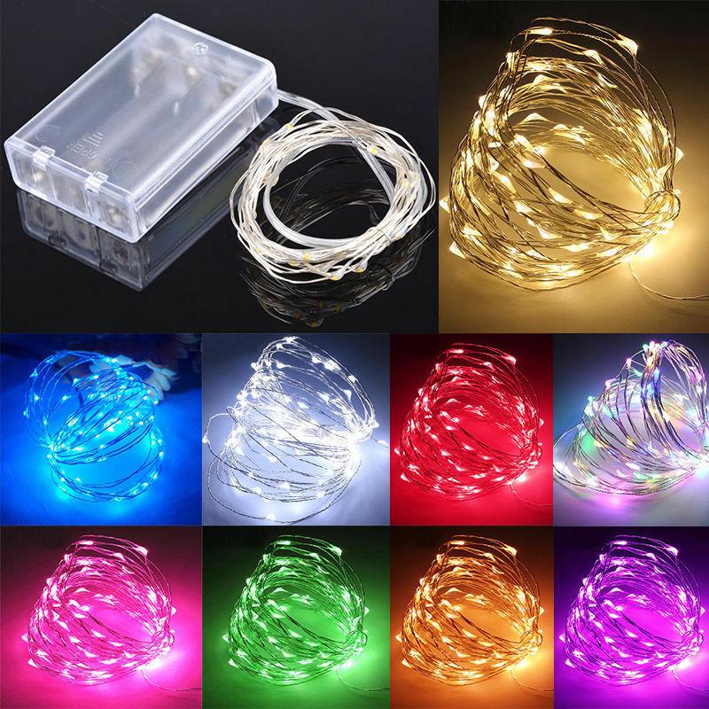 5M 50LED  สายไฟลวดทองแดง ไฟคริสต์มาส ตกแต่งบ้าน