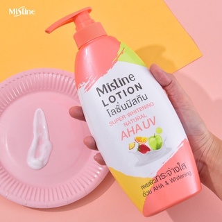 โลชั่นมิสทินซุปเปอร์ไวท์เทนนิ่งAHA Mistine Super Whitening Natural AHA UV Lotion 400 ml