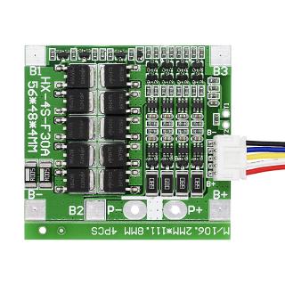 DIYMORE diy 4s 30 a 14 . 8 v li - ion lithium 18650 แผ่นบอร์ดโมดูล bms pcb ป้องกันแบตเตอรี่