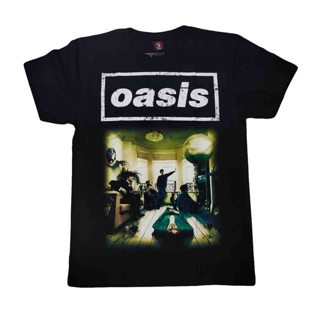 BG เสื้อวง Oasis Rock T-shirt เสื้อวงร็อค Oasis เสื้อยืดวงร็อค