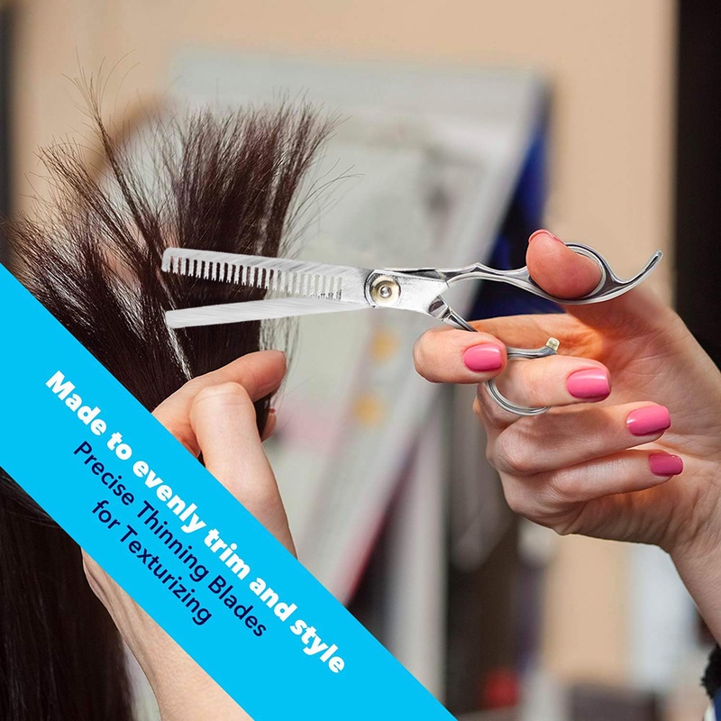 กรรไกรตัดผม แบบแบน อุปกรณ์เสริม สําหรับช่างตัดผม - รูปที่ 6