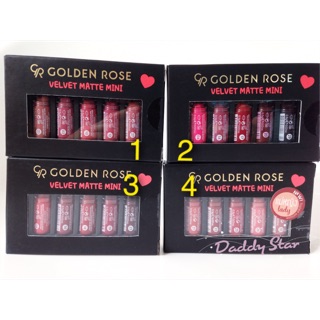 (แถม!!มาส์กหน้า89฿)Golden Rose Velvet Matte Mini Lip ลิปสติก