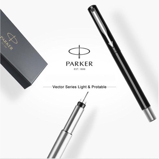 PARKER ปากกาหมึกซึม เว็กเตอร์ สแตนเลสEST.1888 พร้อมกล่องสวยๆ