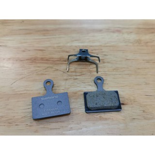 ผ้าเบรค ดิสเบรค จักรยานเสือภูเขา Shimano​ Disc Brake Pads K02Ti