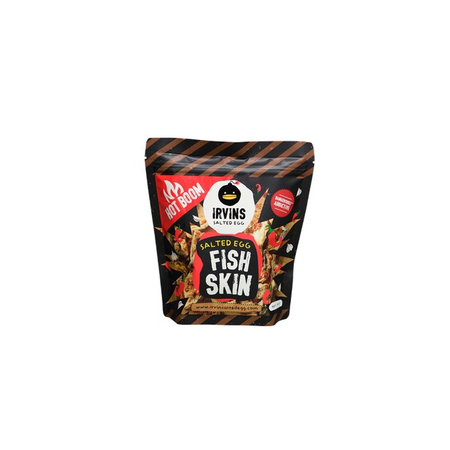 IRVINS หนังปลาทอดกรอบเคลือบไข่เค็มรสเผ็ด ขนาด 105 กรัม