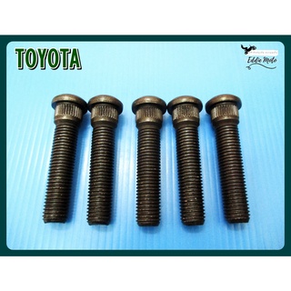 TOYOTA WHEEL SCREW "LONG" SET (5 PCS) "BLACK"  // แกนสกรูล้อ น็อตล้อยาวพิเศษ (5 ตัว)