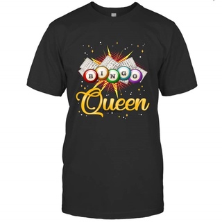 เสื้อยืด มีฮู้ด ลาย Bingo Queen Lucky Bingo Player 82 DM สีดํา สําหรับผู้ชาย ผู้หญิงS-5XL