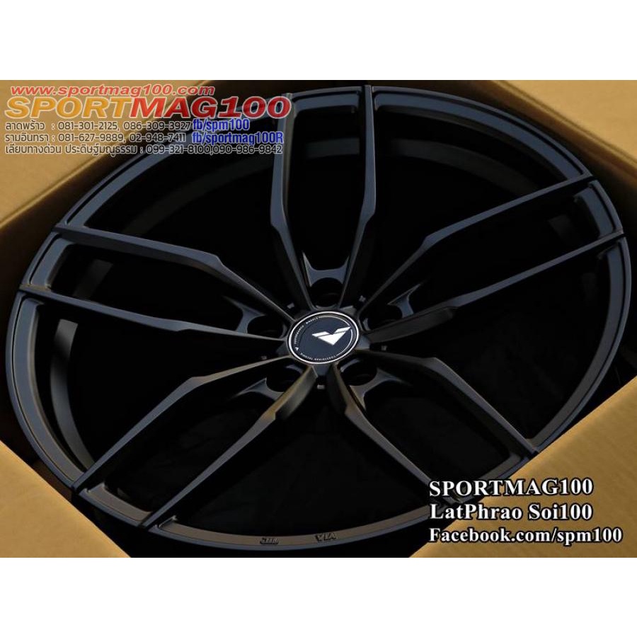 ล้อแม็กซ์ เบา Vorsteiner F105 สีดำ หน้า 8.5 หลัง 9.5 20นิ้ว 5รู120 ET35/42 [17580]