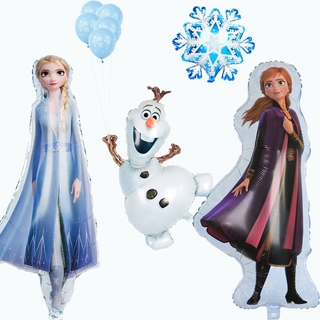 ลูกโป่งฟอยล์ธีม Frozen Elsa Anna สําหรับตกแต่งปาร์ตี้