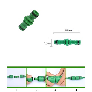 ข้อต่อสายยาง 2 ทิศทาง Hot Selling 1PCS 2 Way Quick Coupling Connector Garden Lawn Car Water Hose Pipe Fitting Tap Adapto