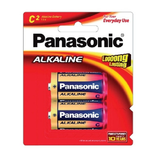 ถ่าน ALKALINE PANASONIC C LR14T/2B (2ก้อน/แพ็ค)