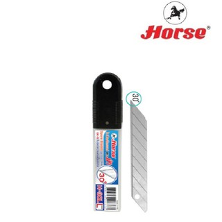 HORSE (ตราม้า) ใบมีดคัตเตอร์ #L 30 องศา ตราม้า H-30L (จำนว 1 หลอด)