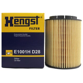 ⭐ AUDI VW PORSCHE ⭐ ไส้กรองน้ำมัน HENGST E1001H D28 | VW เครื่อง V6 VR6 รุ่น T4 T5 Passat B3 B4 B5 | OE 021 115 561 B |