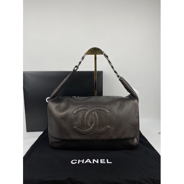 Used Chanel Sac Class rabat solf caviar Medium Bag Holo 13