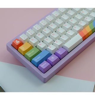 GMK RainbowI Keycap, 134 คีย์ PBT Keycaps Cherry Profile DYE-SUB ส่วนบุคคล GMK Keycaps สำหรับแป้นพิมพ์เครื่องกล