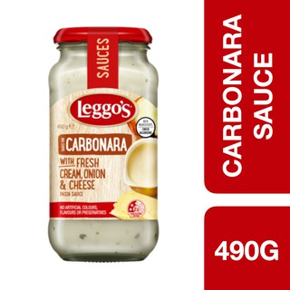 Leggos Carbonara with Fresh Cream, Onion &amp; Cheese 490g ++ เลกโก้ คาโบนาร่าครีมสดหัวหอมและชีส 490 กรัม