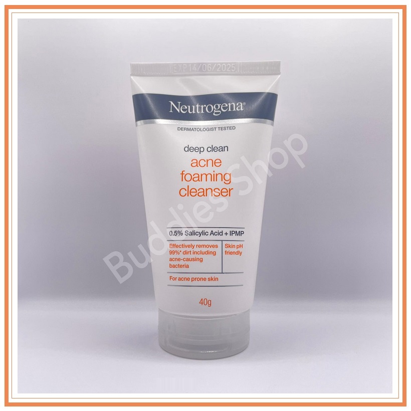 Neutrogena สีส้ม Deep Clean Acne Foaming Cleanserโฟมล้างหน้า นูโทรจีน่า ...