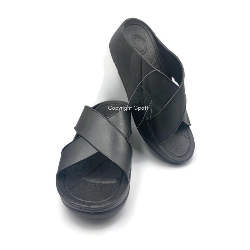 Gpatt : Tendered Sandals รองเท้าแตะสวมแฟชั่นผู้หญิง รองเท้าแตะส้นสูงพื้นนุ่มใส่สบายเสริมบุคลิกภาพ *ส