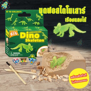 🦕ชุดขุดฟอสซิลไดโนเสาร์ เรืองแสงได้ และอุปกรณ์ 🦕มีให้สะสมถึง 6 แบบ🦖โมเดลไดโนเสาร์ จำลอง 3D Egyptian