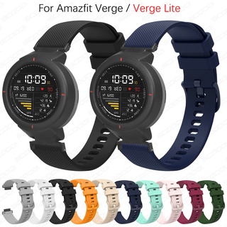 สายนาฬิกาข้อมือซิลิโคน แบบนิ่ม สําหรับ Huami Amazfit Verge Verge Lite SmartBand