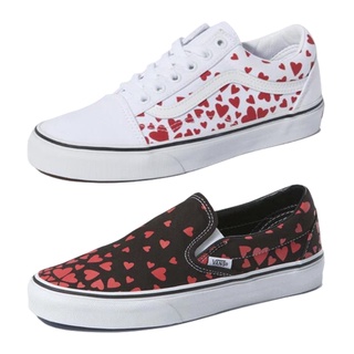 Vans รองเท้าผ้าใบ Classic Slip-On Mini Hearts / Old Skool Mini Hearts (2รุ่น)