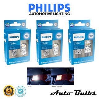 หลอดไฟถอยหลัง LED Philips Ultinon Pro6000 6000K สีขาว ของแท้ รุ่นใหม่ ประกัน 3 ปี