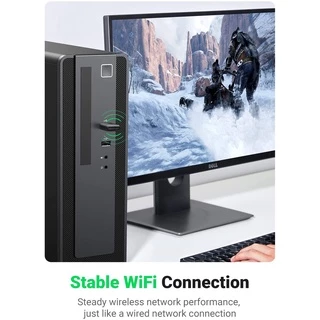 UGREEN รุ่น 20204 AC650 USB WiFi Adapter for Desktop PC 5G 2.4G Dual Band WiFi Dongle Mini Wireless USB