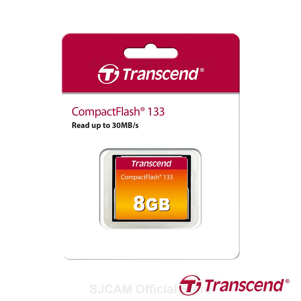 Transcend CompactFlash CF Card 8GB 133x (TS8GCF133) ความเร็ว อ่าน up to 30MB/s เมมโมรี่ การ์ด คอมแพค