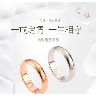 สไตล์มินิมอล Niche High-End ผิวมันแหวนเหล็กไทเทเนียมแฟชั่น 18K Gold Plated หญิงอุปกรณ์เสริมอุปกรณ์เสริมมือ