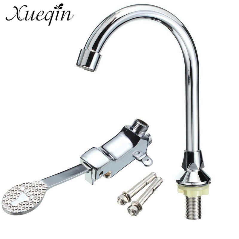 Foot Pedal Valve Faucet Vertical Basin Control Switch For Kitchen Sink