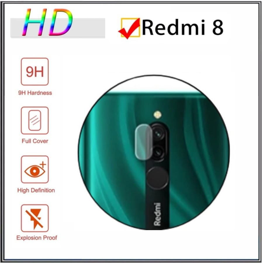 Di AlvaCaseAcc กล้องสักหลาดนิรภัย Xiaomi Redmi 8 / 8 PRO กล้องป้องกันรอยขีดข่วน แฟลกซ์