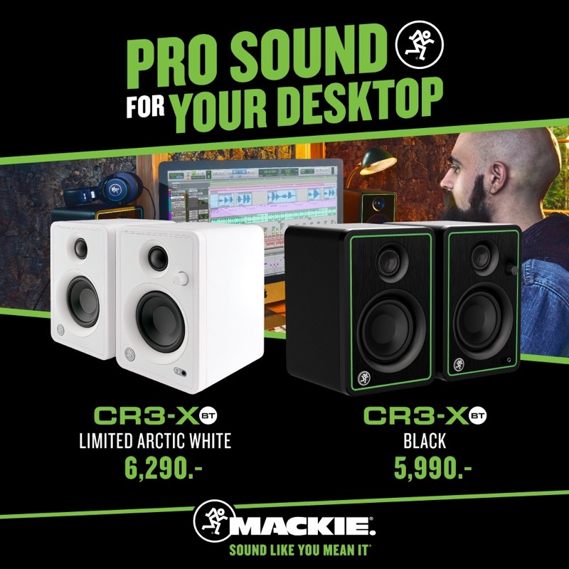 Mackie CR3-X Series ลำโพงมอนิเตอร์ ราคาประหยัด แต่ได้งานคุณภาพ มีให้เลือกหลายรุ่น CR3-X,CR3-XBT,CR3-