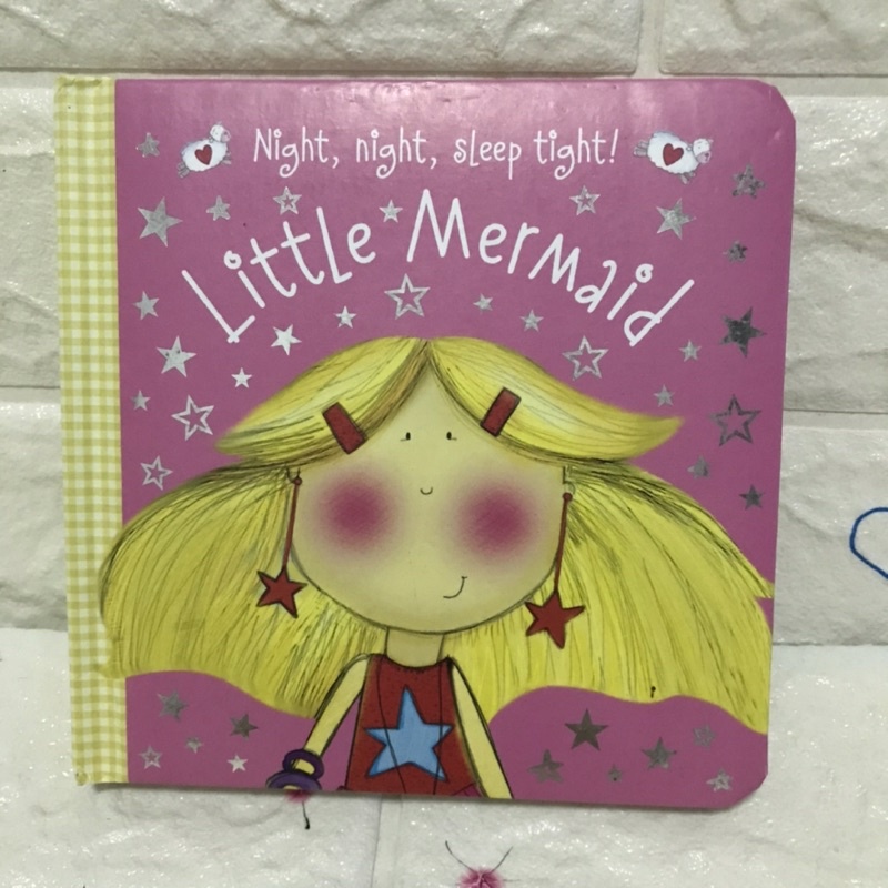 Night ,Night ,Sleep tight ! Little Mermaid (board book )ปกนวม-bj2