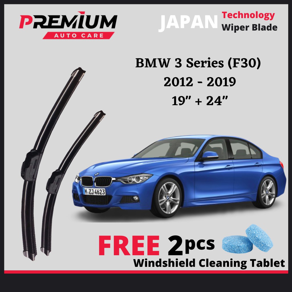 BMW 3 Series (F30) 2012-2019 PREMIUM RUBBER WIPER BLADE JAPAN TECHNOLOGY WIPER BLADE WINDSCREEN WIPE